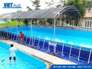Bể bơi bơm hơi Khu đô thị Ecopak - Hưng Yên 1