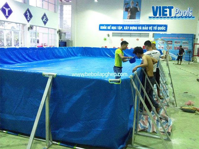 Bể bơi VIETPOOLS tại Tiểu học Lê Lợi Bể bơi VIETPOOLS tại Trường tiểu học Lê Lợi 3