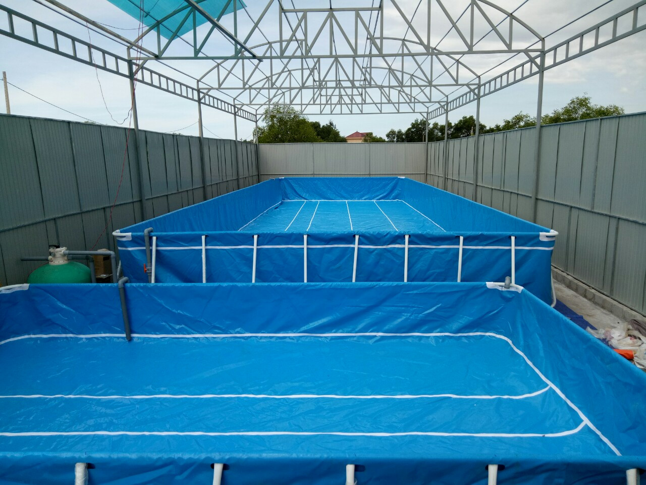 Bể Bơi Di Động Lắp Ghép Vietpools Tại Quảng Trị KT 6.6mx12.6m - 2020 8