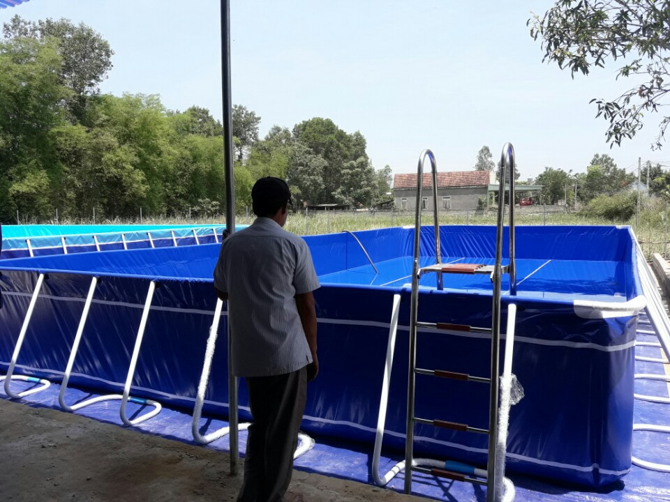 Bể bơi trường học lắp đặt tại TP Huế 2020 KT 8.1mx20.1mx1.2m 10