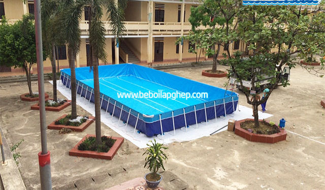hồ bơi trường học lắp ghép