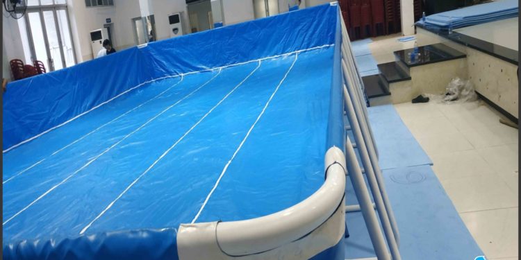 Bể bơi di động lắp ghép thông minh dạy bơi