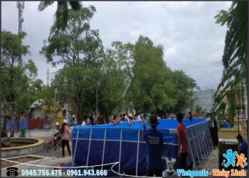 Bể bơi di động lắp ghép thông minh dạy bơi
