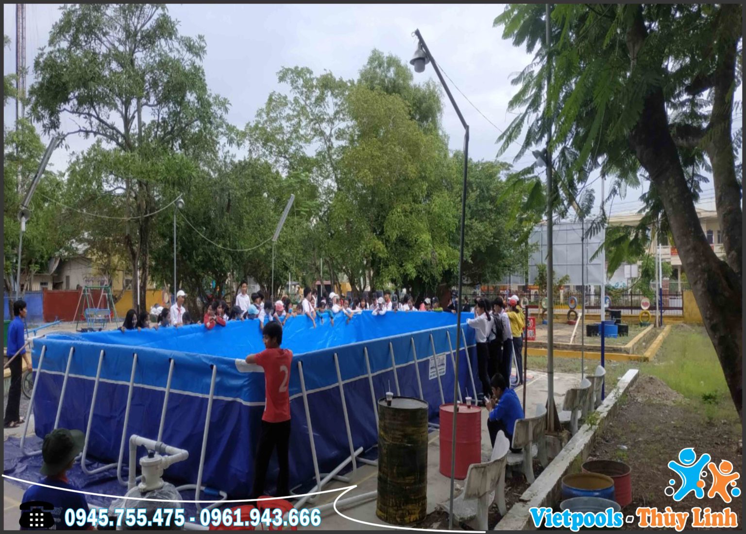 Bể Bơi Lắp Ghép Khung Kim Loại Vietpools KT 5.1mx18.6m - 2020 10