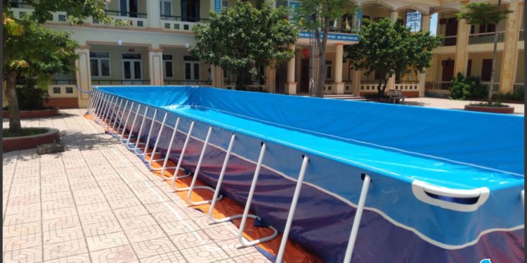 Bể bơi di động lắp ghép thông minh dạy bơi