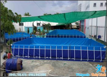 Bể bơi di động lắp ghép thông minh dạy bơi