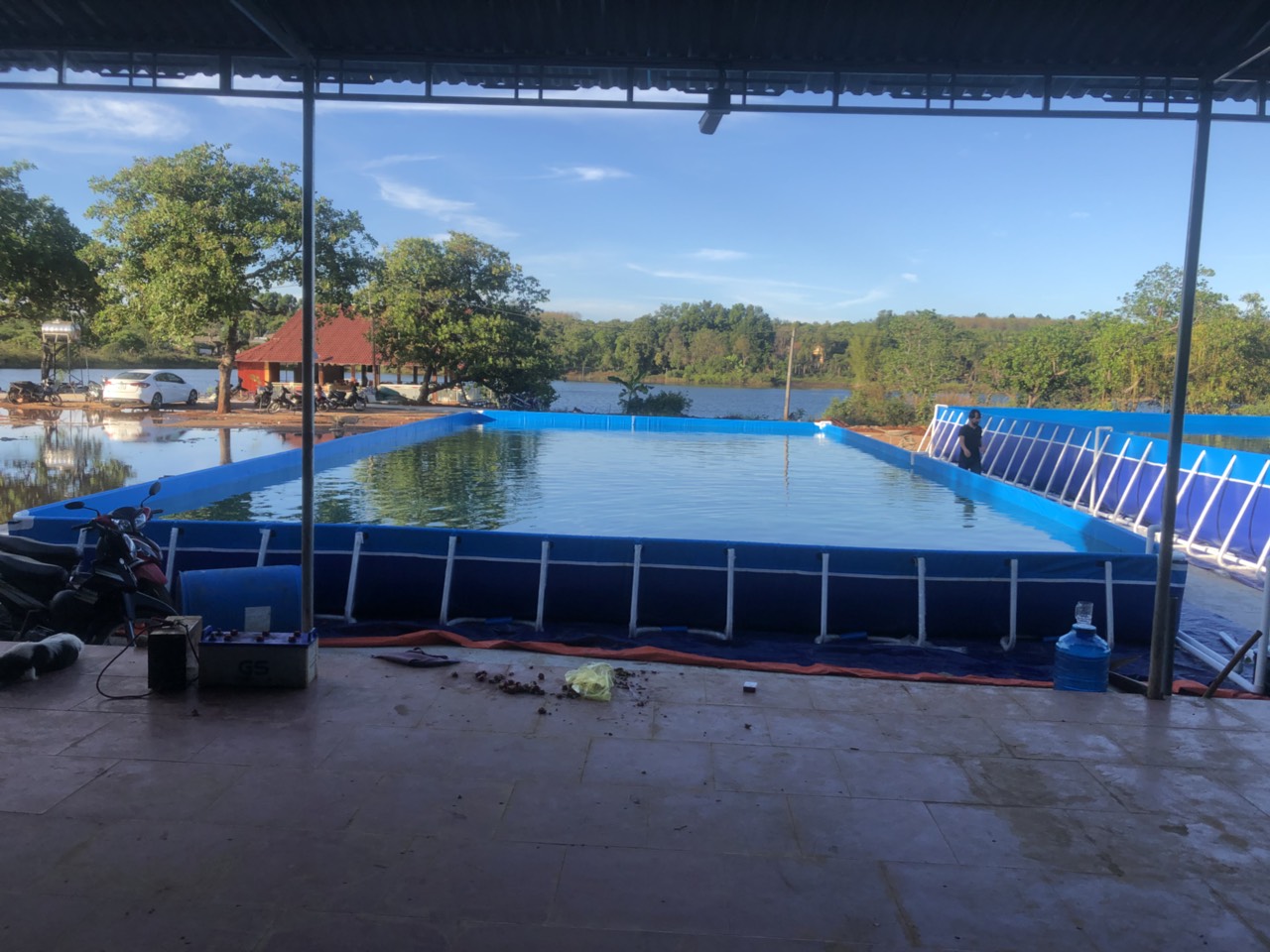 Bể Bơi Lắp Ghép Khung Kim Loại Tại Tây Ninh KT 8.1mx18.6m - 2020 7