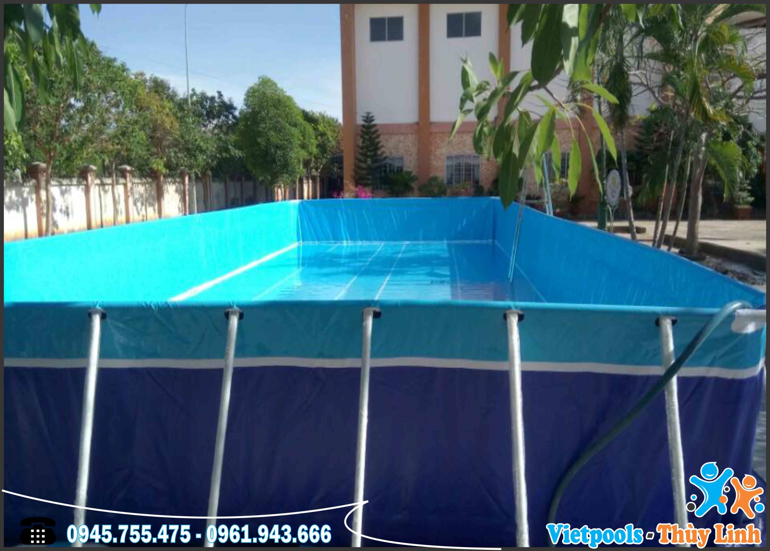 Bể Bơi Khung Kim Loại Lắp Ghép Vietpools KT 5.1mx9.6m - 2020 5