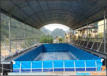 Bể bơi di động lắp ghép thông minh dạy bơi