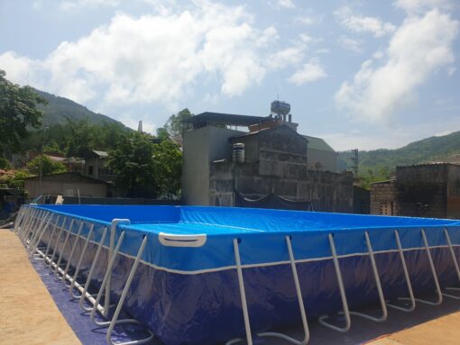 Bể Bơi Khung Kim Loại 9,6m x 20,1m 2