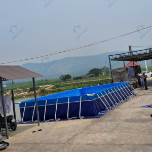 Bể Bơi Khung Kim Loại 5.1m x 9.6m x 1.2m Bạt 0.7mm